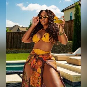 Yellow Bikini (Sarong not being sold)